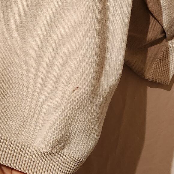 The Reset R Label Women’s Medium 100% Wool Beige Cropped Neutral Sweater - Picture 10 of 11